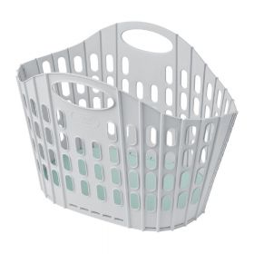 Coș de rufe pliabil Addis Flat Folding Laundry Basket, gri - verde