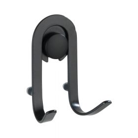 Set 2 cârlige de perete Wenko Classic Plus, negru