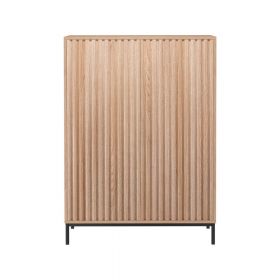 Dulap în culoare naturală cu aspect de lemn de stejar 80x110 cm Celine - Støraa