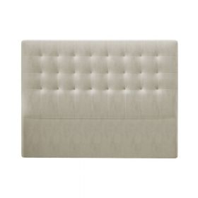 Tăblie pentru pat cu tapițerie de catifea Windsor & Co Sofas Athena, 200 x 120 cm, bej