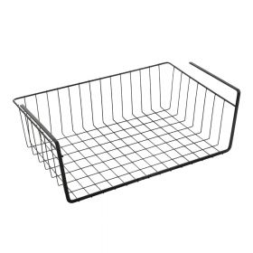 Coș suspendat pentru raft bucătărie Metaltex, lungime 40 cm, negru