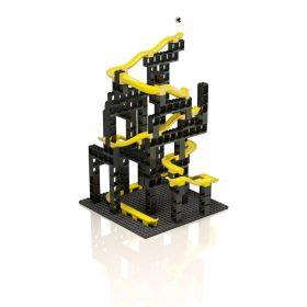 Set pistă cu bile și cuburi Hubelino Pi Medium, 99 piese