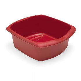 Lighean rectangular din plastic Addis, 38 x 32 x 14 cm, roșu cărămidă