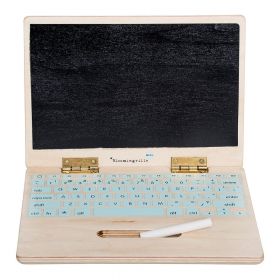 Tablă pentru scris cu creta în formă de laptop Bloomingville Mini School
