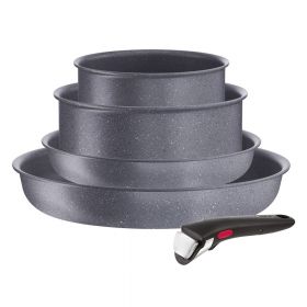 Set de vase pentru gătit 5 buc. din aluminiu Ingenio Natural Force – Tefal