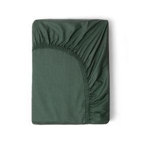 Cearșaf elastic din bumbac satinat HIP, 160 x 200 cm, verde măsliniu