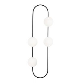 Aplică metalică Opviq lights Karpos, negru