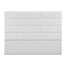 Tăblie de pat gri deschis tapițată 140x120 cm NY - Cosmopolitan Design