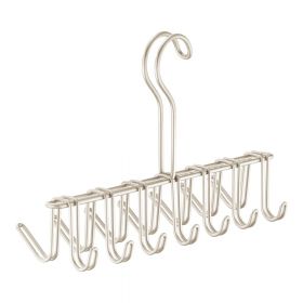 Cuier metalic pentru cravate și curele iDesign Classico, 17 x 25 cm