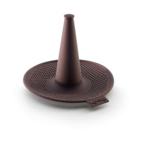 Set 6 forme din silicon pentru covrigi / colaci Lékué, maro