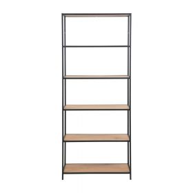 Bibliotecă în decor de stejar sălbatic Actona Seaford, 77 x 185 cm