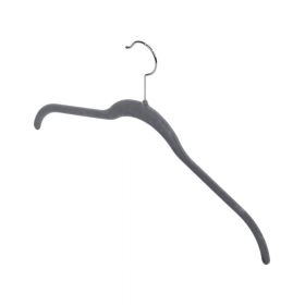 Set 4 umerașe Domopak Velvet Hangers, gri