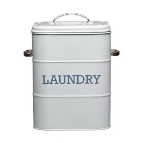 Cutie metalică pentru detergent pudră Kitchen Craft Living Nostalgia, gri