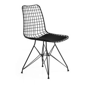 Scaune de dining negre 2 buc. din metal Tivoli – Kalune Design