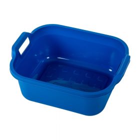 Lighean din plastic cu două mânere Addis, 39 x 32 x 14 cm, albastru închis