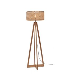 Lampadar în culoare naturală cu abajur din bambus (înălțime 145 cm) Java – Good&Mojo