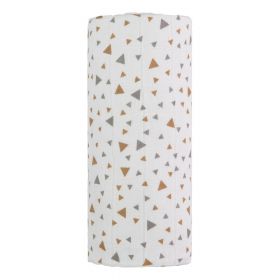 Prosop din bumbac pentru copii T-TOMI Tetra Beige Triangles, 120 x 120 cm