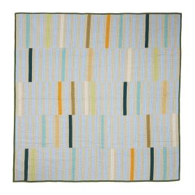 Cuvertură de pat din bumbac verde pentru pat dublu 260x260 cm Twist - Hübsch