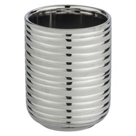 Suport pentru periuța de dinți argintiu din ceramică Vilalba – Wenko