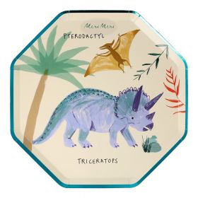 Tăvi de unică folosință 8 buc. din hârtie Dinosaur Kingdom – Meri Meri
