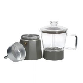 Ceainic mocca din oțel inoxidabil gri 0,29 l La Cafetiere Verona - Kitchen Craft