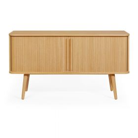 Comodă cu aspect de lemn de stejar Woodman Rove Tambour