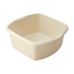 Lighean rectangular din plastic Addis, 29 x 32 x 14 cm, crem