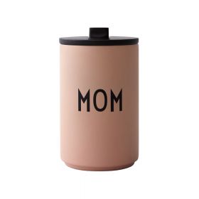 Cană termos roz/bej 350 ml Mom – Design Letters