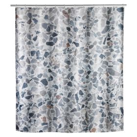 Perdea de baie lavabilă Wenko Terrazzo, 180 x 200 cm
