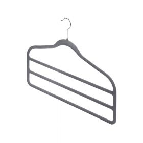 Set 2 umerașe pantaloni Domopak Velvet Hangers, gri