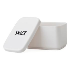 Cutie pentru gustare Design Letters Snack, 8,2 x 6,8 cm, alb