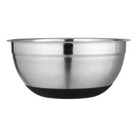 Bol din oțel inoxidabil cu bază antiderapantă Wenko Black Outdoor Kitchen Aru, 4 l