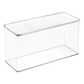 Cutie depozitare cu capac iDesign, 14,5 x 34 cm