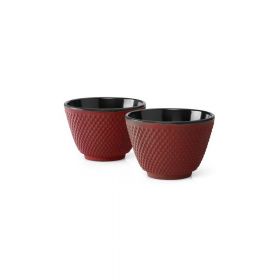 Set 2 căni fontă Bredemeijer Xilin, ⌀ 7,8 cm, roșu