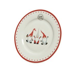 Farfurie - Dwarf White/ Red 20 cm | Kaemingk