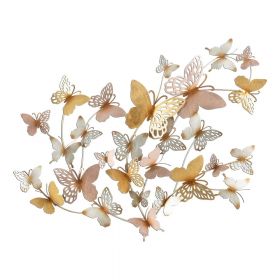 Decorațiune de perete din metal 132x95,5 cm Butterflies - Mauro Ferretti