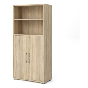 Bibliotecă modulară cu aspect de lemn de stejar 89x189 cm Prima – Tvilum