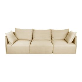 Canapea crem 270 cm Dune – TemaHome