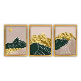 Set 3 tablouri Vavien Artwork Landscape, 35 x 45 cm