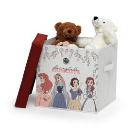 Cutie de depozitare din material textil cu capac pentru copii Domopak Disney Princess, 30 x 30 x 30 x 30 cm