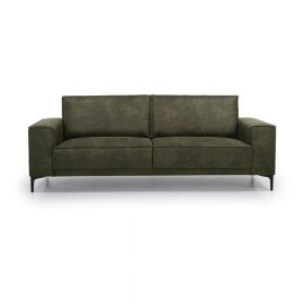 Canapea verde cu tapițerie din imitație de piele 224 cm Copenhagen – Scandic