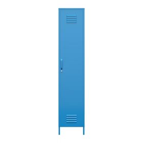 Dulap metalic albastru Novogratz Cache, 38 x 185 cm