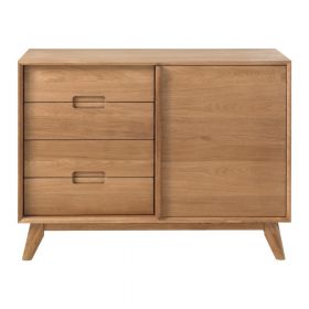 Comodă cu aspect de lemn de stejar Unique Furniture Rho