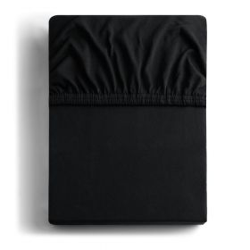 Cearșaf de pat DecoKing Amber Collection, 200-220 x 200 cm, negru
