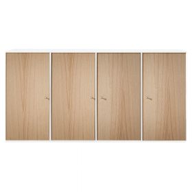 Comodă de perete cu aspect de lemn de stejar Hammel Mistral Kubus, 136 x 69 cm
