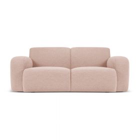 Canapea roz cu tapițerie din stofă bouclé 170 cm Molino – Micadoni Home