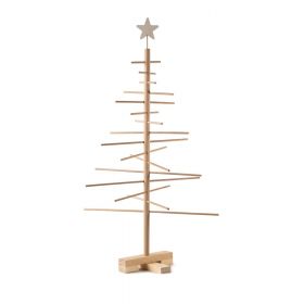 Brad de Crăciun din lemn Nature Home, înălțime 75 cm