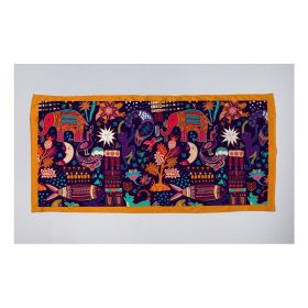 Eșarfă damă Madre Selva Electric Animals, 70 x 50 cm