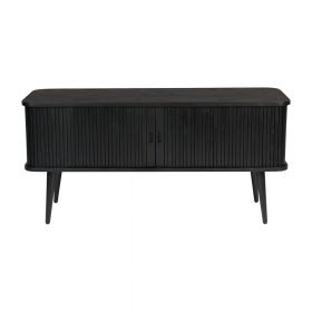 Comodă cu uși glisante Zuiver Barbier, negru