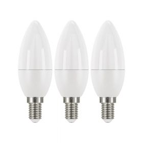 Set 3 becuri cu LED EMOS Classic Candle Neutral White, 5W E14